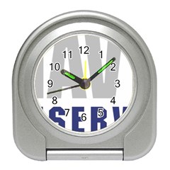 Seal Of United States Navy Reserve, 2005-2017 Travel Alarm Clock by abbeyz71