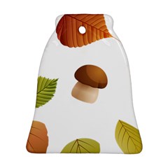 Leaves Mushrooms Ornament (bell) by Mariart