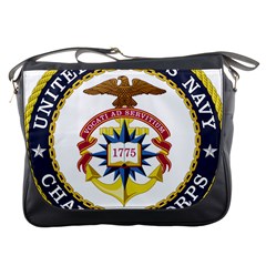 Seal Of United States Navy Chaplain Corps Messenger Bag by abbeyz71
