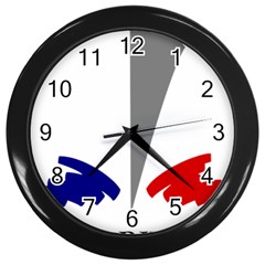 Logo Of French Navy Wall Clock (black) by abbeyz71