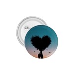 Tree Heart at Sunset 1.75  Buttons Front