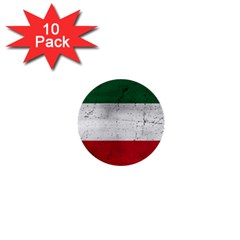 Flag Patriote Quebec Patriot Red Green White Grunge Separatism 1  Mini Buttons (10 Pack)  by Quebec