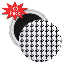 Strongman Background Gym 2 25  Magnets (100 Pack)  by Alisyart