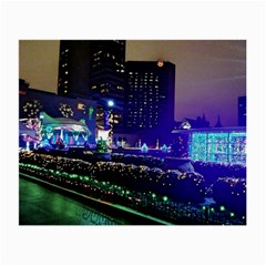 Columbus Commons Lights Small Glasses Cloth (2-side) by Riverwoman
