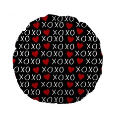 Xo Valentines Day Pattern Standard 15  Premium Round Cushions by Valentinaart