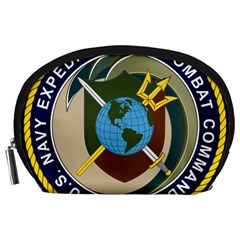 Seal Of United States Navy Expeditionary Combat Command Accessory Pouch (large) by abbeyz71