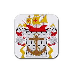 Coat Of Arms Of The Colombian Navy Rubber Coaster (square)  by abbeyz71