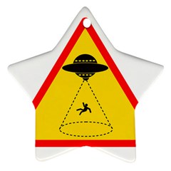 Sign Road Road Sign Traffic Star Ornament (two Sides) by Wegoenart