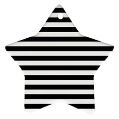 Black Stripes Star Ornament (two Sides) by snowwhitegirl