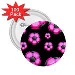 Wallpaper Ball Pattern Pink 2.25  Buttons (100 pack)  Front