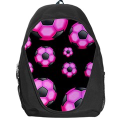 Wallpaper Ball Pattern Pink Backpack Bag by Alisyart