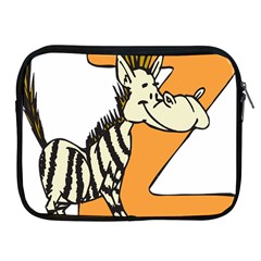 Zebra Animal Alphabet Z Wild Apple Ipad 2/3/4 Zipper Cases by Sudhe