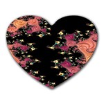 Fractal Fantasy Art Design Swirl Heart Mousepads Front