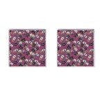 Beautiful Floral Pattern Background Cufflinks (Square) Front(Pair)