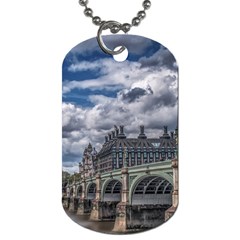 Architecture Big Ben Bridge Buildings Dog Tag (one Side) by Sudhe