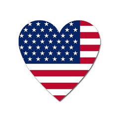 American Flag Heart Magnet by Valentinaart