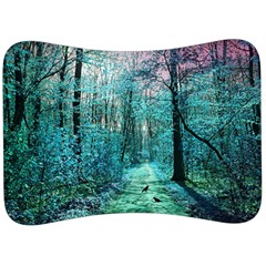 Blue Forest Velour Seat Head Rest Cushion by snowwhitegirl