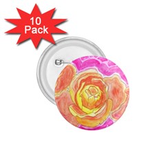Orange Roses Watercolor 1 75  Buttons (10 Pack) by okhismakingart