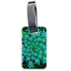 Turquoise Queen Anne s Lace Luggage Tags (two Sides) by okhismakingart