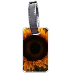 Single Sunflower Luggage Tags (one Side)  by okhismakingart