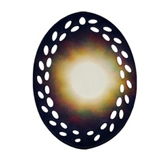 Bright Star Version One Ornament (oval Filigree) by okhismakingart
