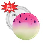 Watermelon Pastel Gradient Pink Watermelon Pastel Gradient 2.25  Buttons (100 pack)  Front