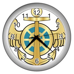 Iranian Navy Aviation Pilot Badge Wall Clock (silver) by abbeyz71