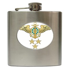 Iranian Navy Aviation Pilot Badge 1st Class Hip Flask (6 Oz) by abbeyz71