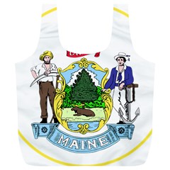 Great Seal Of The State Of Maine Full Print Recycle Bag (xl) by abbeyz71
