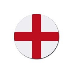 Flag Of England Rubber Round Coaster (4 Pack)  by abbeyz71