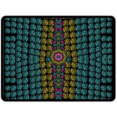 Glass Balls And Flower Sunshine Double Sided Fleece Blanket (large)  by pepitasart