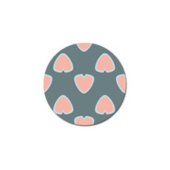 Hearts Love Blue Pink Green Golf Ball Marker by HermanTelo