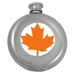 Logo Of New Democratic Party Of Canada Round Hip Flask (5 Oz) by abbeyz71