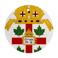 Coat Of Arms Of Anglican Church Of Canada Round Ornament (two Sides) by abbeyz71
