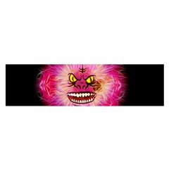 Monster Pink Eyes Aggressive Fangs Satin Scarf (oblong) by HermanTelo