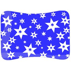 Star Background Pattern Advent Velour Seat Head Rest Cushion by HermanTelo