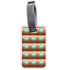 Abstract Circle Square Luggage Tag (one Side) by HermanTelo