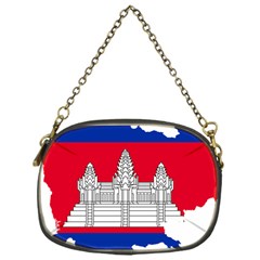 Flag Map Of Cambodia Chain Purse (one Side) by abbeyz71