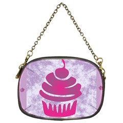 Cupcake Food Purple Dessert Baked Chain Purse (one Side) by HermanTelo