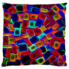 Neon Glow Glowing Light Design Standard Flano Cushion Case (two Sides) by HermanTelo