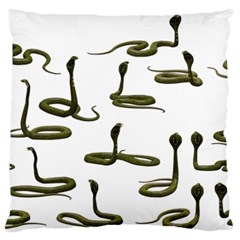 Snake Cobra Reptile Poisonous Standard Flano Cushion Case (one Side) by HermanTelo