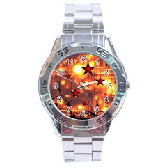 Star Radio Light Effects Magic Stainless Steel Analogue Watch by HermanTelo