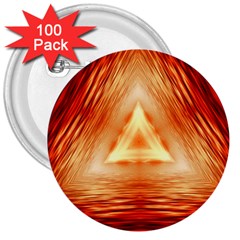 Abstract Orange Triangle 3  Buttons (100 Pack)  by HermanTelo