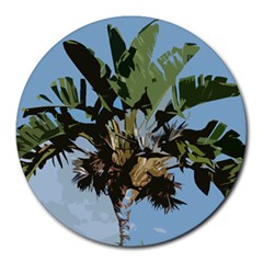 Palm Tree Round Mousepads by snowwhitegirl
