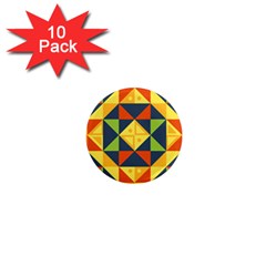 Background Geometric Color Plaid 1  Mini Magnet (10 Pack)  by Mariart
