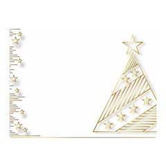 Christmas Tree Star Double Sided Flano Blanket (mini)  by HermanTelo