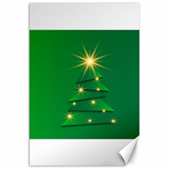 Christmas Tree Green Canvas 20  X 30  by HermanTelo