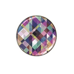 Geometric Blue Violet Pink Hat Clip Ball Marker (10 Pack) by HermanTelo