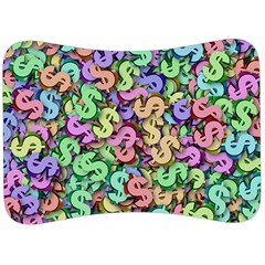 Money Currency Rainbow Velour Seat Head Rest Cushion by HermanTelo