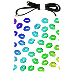 Kiss Mouth Lips Colors Shoulder Sling Bag by HermanTelo